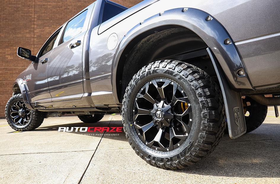 DODGE RAM ASSAULT GLOSS BLACK MILLED ACCENTS